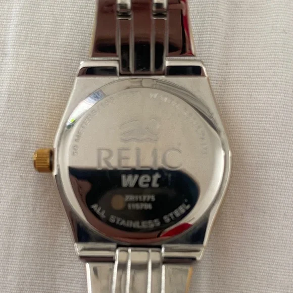 Relic Women's Two-Tone Bracelet Watch & Pink Leather Strap Watch - Picture 5 of 9